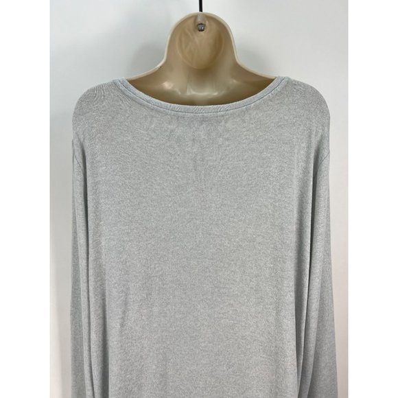 Loft Plus sz 20/22 Gray Pullover Sweater Side Tie NWT - Picture 5 of 6
